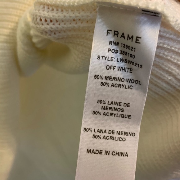 NWT Frame Ruffle Dolman Sweater - Picture 6 of 8